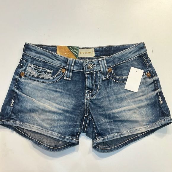 NWT Big Star Liv Short 1/2 jean shorts - Picture 3 of 8